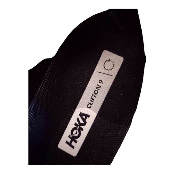 HOKA Clifton 9 Womens Size 7.5D Wide Black White Running Walking Shoes Nice cond - Picture 14 of 14